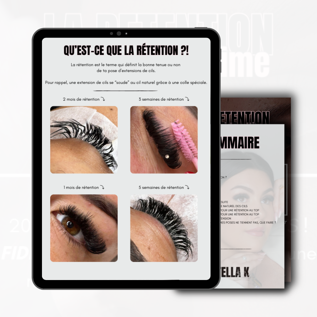 EBOOK LA RÉTENTION EN EXTENSIONS DE CILS - TON GUIDE ULTIME